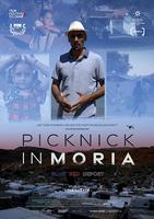 Plakatmotiv "Picknick in Moria - Blue Red Deport"